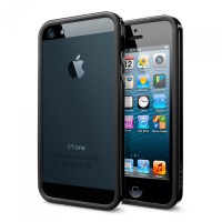 Чехол для Iphone 5/5S Spigen sgp Case Neo Hybrid EX Vivid (Soul black)