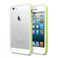 Чехол для Iphone 5/5S Spigen sgp Case Neo Hybrid EX Snow (Lime)