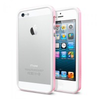 Чехол для Iphone 5/5S Spigen sgp Case Neo Hybrid EX Snow (Sherbet pink)