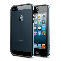 Чехол для Iphone 5/5S Spigen sgp Case Neo Hybrid EX Metal (Blue)